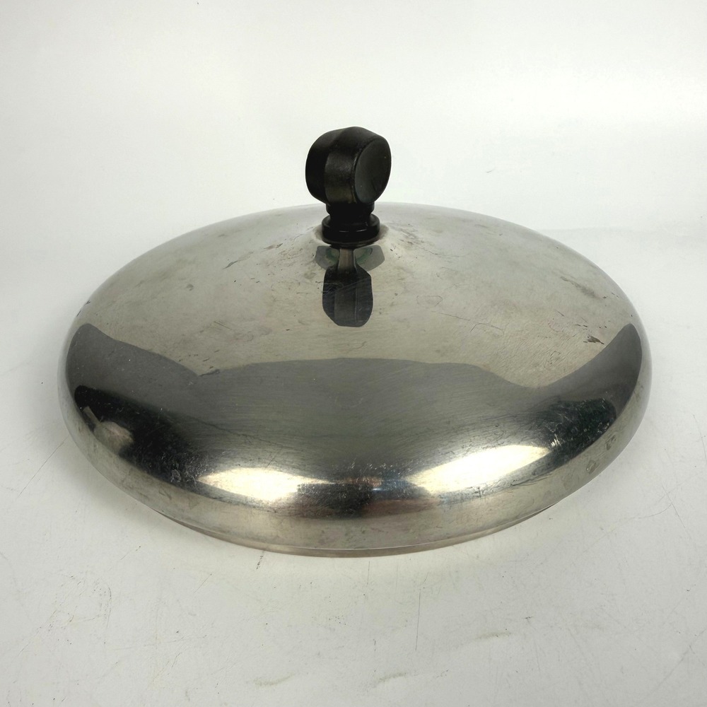 Vintage Faberware Cookware Lid 8.25in Silver Stainless Steel Domed Replacement